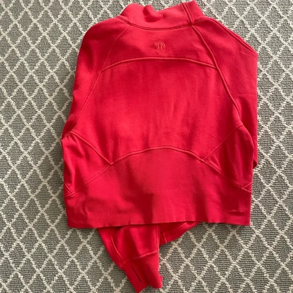 Lululemon Athletica Red Scuba Oversized Hoodie - Picture 7 of 8